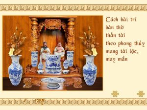 cách bày bàn thờ thần tài